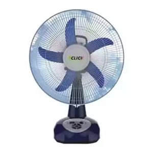 click rechargeable table fan 12 usb charger